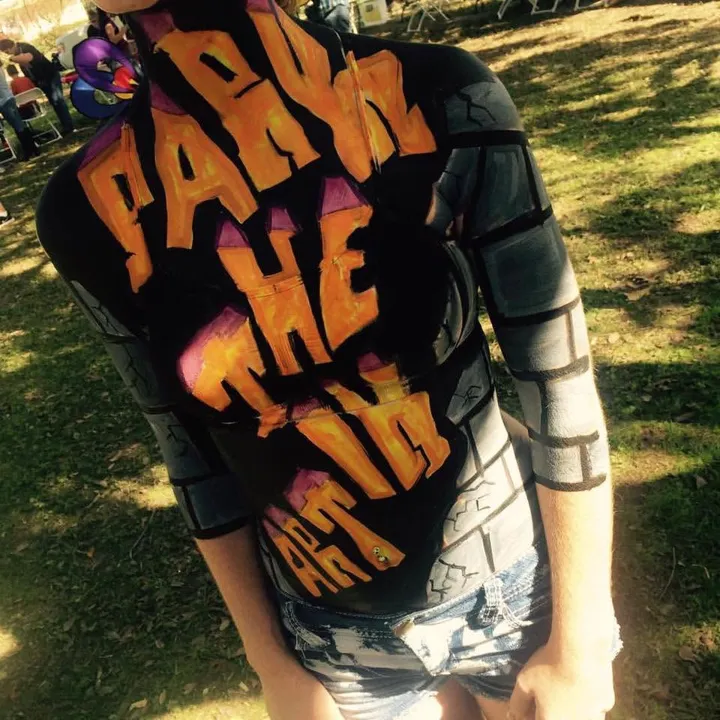 Painted jacket lettering by Eyerratic
